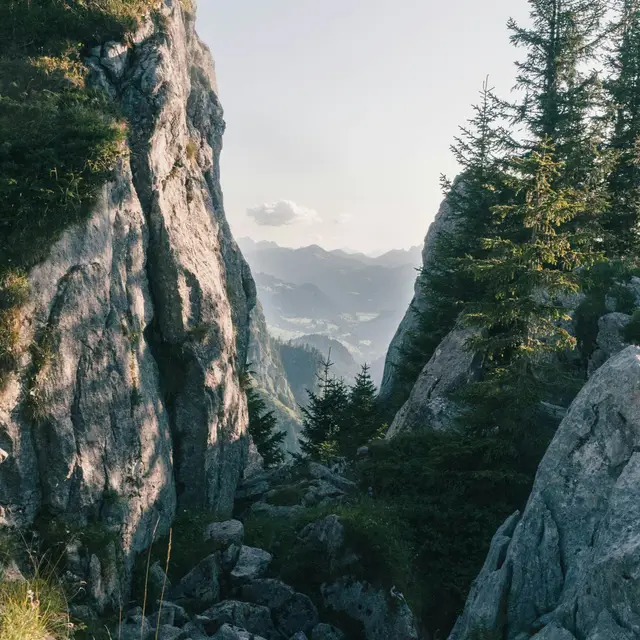 Rocky mountain trail section suited for distributed sensor coverage